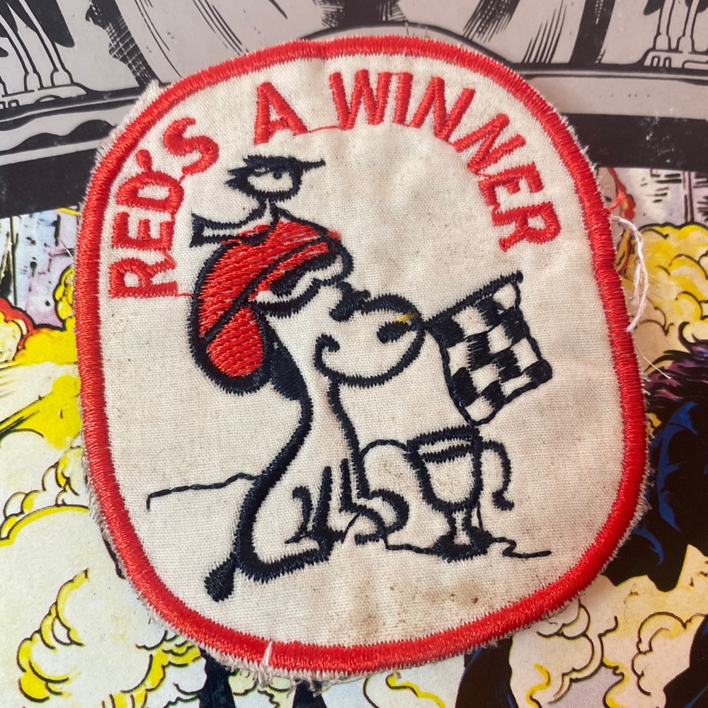 Vintage Snoopy Woodstock Reds a Winner Cheesecloth Backed Patch - Picture 4 of 10